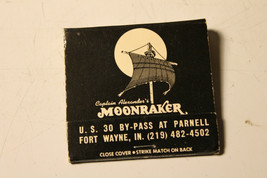 Vintage Match Book Fort Wayne Indiana Restaurant Advertising Moonraker - £11.95 GBP