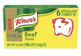 Knorr Beef Bouillon 6 Cubes 2.2 Oz (Pack Of 4 Boxes) - £31.06 GBP