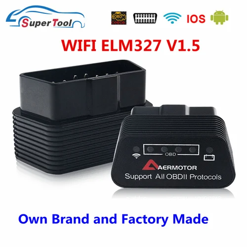 ELM327 V1.5 Obdii Automotive Scanner ELM327 Wifi OBD2 Scanner Elm 327 WI-FI/WIFI - $68.93