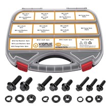 Vigrue 330Pcs M6 M8 M10 Bolt Assortment, Metric Flange Hex Bolts Nuts, B... - $31.93