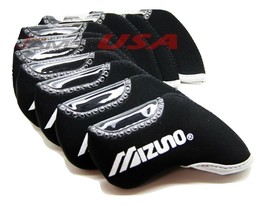 Mizuno Black Iron HeadCovers 10 pcs Golf Set Head Cover Club for Mizuno/... - £15.90 GBP