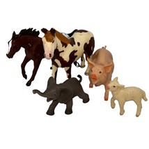 Safari Ltd. &amp; CE Branded Farm Animals &amp; Elephant Lot of 5 Toys - £11.41 GBP