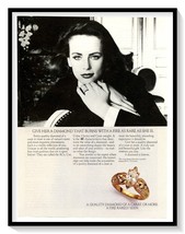 De Beers Diamond Jewelry Print Ad Vintage 1986 Magazine Advertisement Art - $9.70