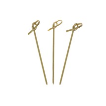 Royal Bamboo Knot Cocktail and Hors&#39; D&#39;oeuvre Picks, 4 Inches, Green, Package of - $47.99