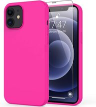 iPhone 12 Pro Case with Screen Protector, 6.1inch, Hot Pink - £15.97 GBP