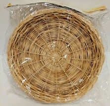 Bamboo Wicker Paper Plate Holders Boho Decorating - $16.82