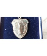 Vintage Rare Christian Lady Of Lourdes 1937 Gaelic Irish Brass Medal - $1,492.79 MXN