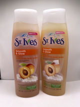 St. Ives Smooth &amp; Glow Exfoliating Body Wash 13.5 Ounce(400ml) - 2 Pack - £15.72 GBP