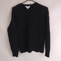 Time And Tru Women&#39;s Black Crew Neck Sweater Size Medium - $9.89