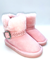 Rampage Toddler Girl Pink Faux Fur Boots- Pink, US 8 - £12.61 GBP