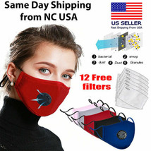 Unisex Reusable Soft Double Layer Washable Cotton Face Nose Mask with 12... - $7.99