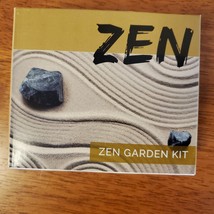 Mini Zen Garden with Air Plants and Polished Stone, Desktop Airplant Planter image 5