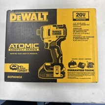 DEWALT DCF809C1 ATOMIC 20V MAX BL Li-Ion 1/4 in. Impact Driver Kit 1.5 A... - $157.41