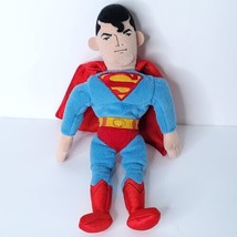 Superman Plush Warner Bros Studio Store Vintage DC Comics 11&quot; Bean Bag Stuffed - £14.80 GBP