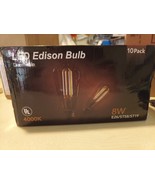 LED Edison Bulb 10 Pack  4000K Dimmable E26/ST58/ST19 - $33.00 CAD