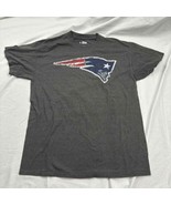 Nike Unisex T-Shirt Gray Short Sleeve Crew Neck New England Patriots Log... - £15.64 GBP