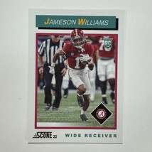 Jameson Williams #TB9 RC Alabama 2022 Panini Score Throwback Football Card NFL - £1.35 GBP