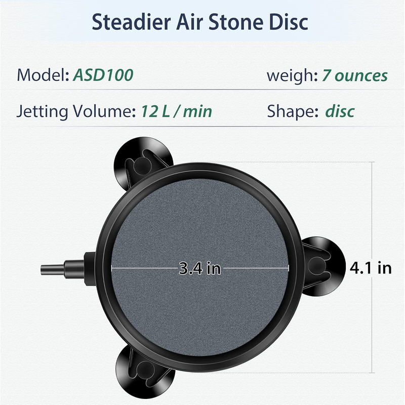 Pawfly Aquarium 4 Inch Air Stone Disc Bubble Diffuser Release Tool for Air Pumps Item image 3