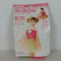 Simplicity Tu-Tu Cute Kit No Sew Just Tie &amp; Go DIY Costume Halloween Pink NB - 6 - £7.76 GBP