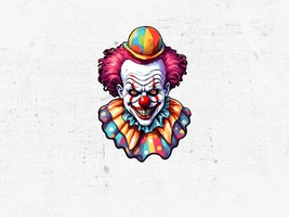 Evil Halloween Clown PNG - £1.59 GBP
