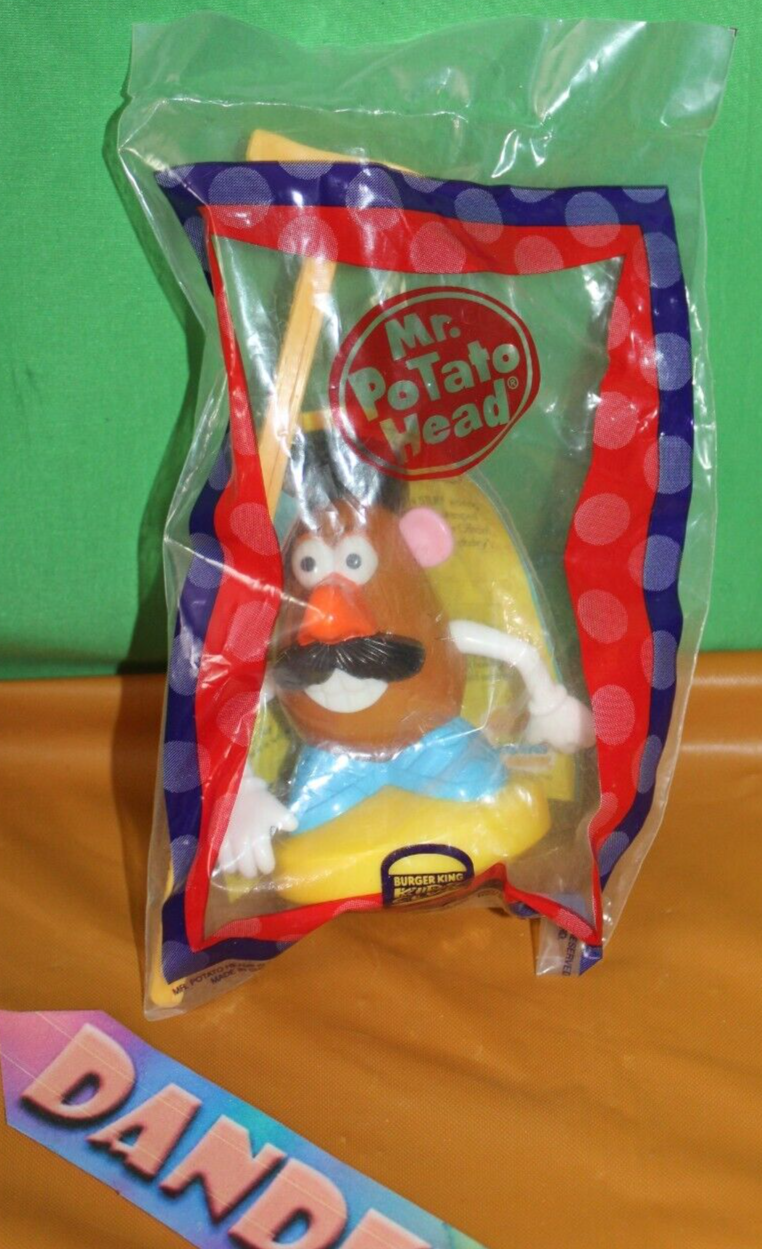 Vintage Burger King Kids Club Mr. Potato Head Spinning Spud Toy In Package - £15.76 GBP