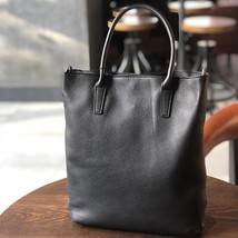 Genuine Leather Casual Tote Women Bag Versatile Natural Soft Cowhide Han... - £94.81 GBP