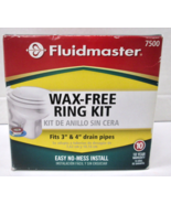 FLUIDMASTER ~ Toilet Installation Wax-Free Bowl Gasket 7500 - New/Sealed - £9.77 GBP