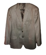 Lauren Ralph Lauren Mens 41R Blazer Wndwpn Gray Herringbone Wool Silk Sp... - $66.13 CAD