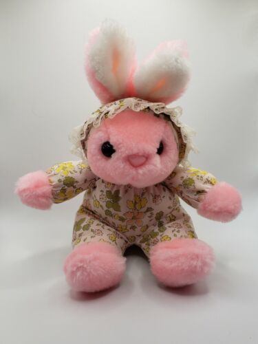 Primary image for Pacinko Palace Vintage  Plush Baby Bunny Rabbit  Dressed With Hat
