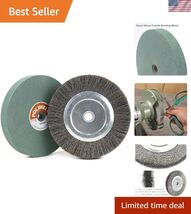 6 Inch Bench Grinder Grinding Wheel &amp; Wire Wheel Brush with 1/2'' Arbor,... - $46.56