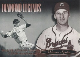 1994 Upper Deck All Time Heroes 125th Anniversary Warren Spahn 154 Braves - £0.75 GBP