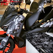 Good quality Black Car Vinyl Wrap Film Roll Foil Sticker Sheet Bubble Free Bike  - £68.26 GBP