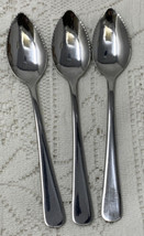 Norpro Stainless Steel Grapefruit Spoons Set of 3 Plain Rounded End 21-0266 - £9.83 GBP