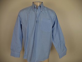 Men&#39;s Blue Secolo Plaids &amp; Checks Dress Shirt. 17 1/2. 100% Cotton. Long... - £13.42 GBP