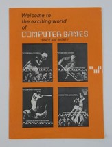 Welcome to the Exciting World of Computer Games 1969 Space Age Sports Print Ad - £15.81 GBP