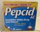 Pepcid AC Maximum Strength 8 Tablets 20mg Acid Reducer - $9.95