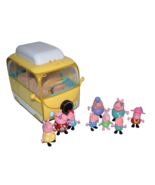 Peppa Pig Camper Van w/ Retractable Awning Yellow VW Bus Vehicle figures... - £14.41 GBP