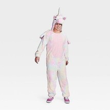Adult Plush Unicorn Halloween Costume Jumpsuit S - Hyde &amp; EEK! Boutique - £22.01 GBP