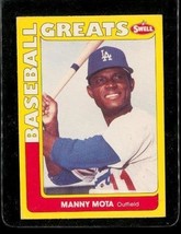 Vintage 1990 Philadelphia Cmc Swell Greats Baseball Card #63 Manny Mota Dodgers - £7.84 GBP