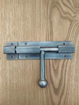Industrial handcrafted door latch, made from steel in a rural style - $34.00