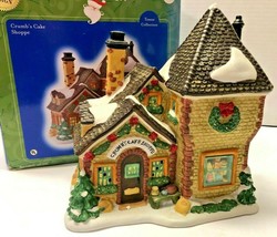 SANTA&#39;S WORKBENCH Crumb&#39;s Cake Shoppe Lighted Village Towne Collection Building - £27.15 GBP