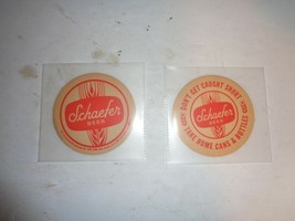 Lot of 2 Schaefer  Beer Coasters - $148.47 MXN