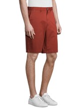 George Men&#39;s Casual Flat Front Shorts Size 42 Solid Dark Red  10&quot; Inseam... - $15.47