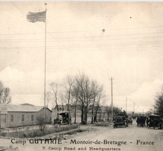 WWI Army Truck Automobile Camp Headquarters Postcard AEF World War 1 France - £8.04 GBP