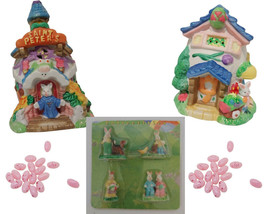 Hoppy Hollow Saint Peter&#39;s and Egg House Village Figurines Easter - £16.80 GBP