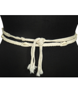 Macrame Cowrie Shell Good Luck Beach Boho Rope Knot Wrap Tie Belt - £18.78 GBP