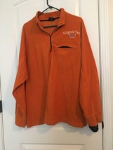 Big Ball Sports Men&#39;s Orange Fleece 1/4 Zip Jacket Virginia Tech Hokies Size XL - £38.01 GBP