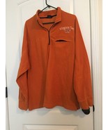 Big Ball Sports Men&#39;s Orange Fleece 1/4 Zip Jacket Virginia Tech Hokies ... - £37.89 GBP