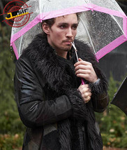 Genuine The Umbrella Academy Klaus Shearling Real Leather Coat - £174.97 GBP