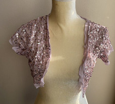 Silklane Womens Bolero sz S Sequined Sill - £12.73 GBP